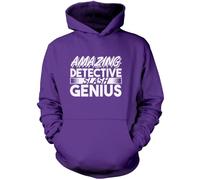 Amazing Detective Slash Genius Unisex Hoodie - Purple Small