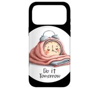 Amazing Do It Tomorrow Alarm Clock Look Case for iPhone 17 Pro Max