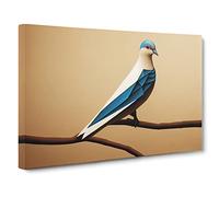 Amazing Dove Bird Canvas Print | Gallery Wrapped 30mm Frame Wall Art | 30x20 inches | Ready to Hang | Contemporary Animals Picture | Living Room Bedroom Lounge Office
