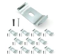 Amazing Drapery Hardware Vertical Blind Bracket Clips for 1-1/2 Inch Headrail with Mounting Screws and Plugs - 12 Pack