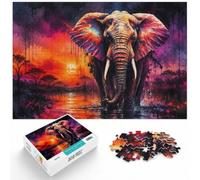 Amazing Elephant 1000 Piece Jigsaw, Festive Gift, 1000pcs (40x28cm) | For a puzzle gift at Christmas: Adult jigsaw puzzle with 1000 pieces works as both a festive gift and an indoor activity.