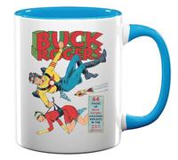 Amazing Exploits in The 25th Century Ceramic Tea Coffee Mug Light Blue