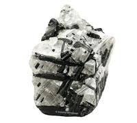 Amazing Gemstone 2 Pieces Black Rutilated Quartz Raw Crystals and Healing Stones, Natural Rocks for Tumbling and DIY