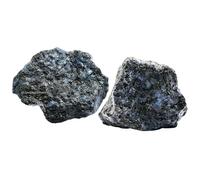 Amazing Gemstone 2 Pieces Indigo Gabbro Raw Crystals and Healing Stones, Natural Rocks for Tumbling and DIY