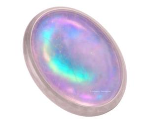 Amazing Gemstone Angel Aura Quartz Worry Stone Crystals and Healing Stones - for Stress Relief Gifts Piedra Crystal Fidget Unique Stocking Stuffers Birthday Women, Men
