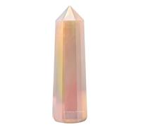 Amazing Gemstone Angel Aura Rose Quartz Crystal Towers ~ Natural Healing Point Obelisk for Reiki and Grid (3- Inch)