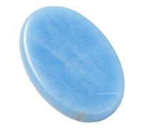 Amazing Gemstone Angelite Worry Stone Crystals and Healing Stones - for Stress Relief Gifts Piedra Crystal Fidget, Relaxation Unique Stocking Stuffers Birthday Women