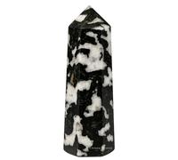 Amazing Gemstone Black and White Tourmaline Crystal Towers ~ Natural Healing Point Obelisk for Reiki Grid (2 to 3 INCH)