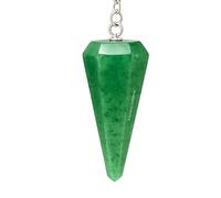 Amazing Gemstone Green Aventurine Crystal Pendulum for Divination - Certified Dowsing Crystalsfor Chakra BalancingMeditation
