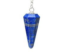 Amazing Gemstone Lapis Lazuli Crystal Pendulum for Divination - Certified Dowsing Crystalsfor Chakra BalancingMeditation