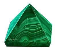 Amazing Gemstone Malachite Pyramid Crystal Healing Stones - 1" Great Pyramid Figurine of Natural Stone Pyramid for Meditation, Reiki, Chakra Balancing and Crystal Pyramids Grid