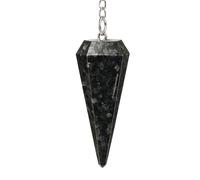 Amazing Gemstone Nuumite Crystal Pendulum for Divination - Certified Dowsing Crystalsfor Chakra BalancingMeditation