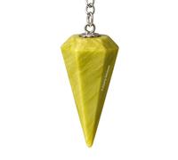 Amazing Gemstone Serpentine Crystal Pendulum for Divination - Certified Dowsing Crystalsfor Chakra BalancingMeditation