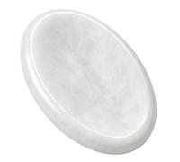 Amazing Gemstone Snow Quartz Worry Stone Crystals and Healing Stones - for Stress Relief Gifts Piedra Crystal Fidget Unique Stocking Stuffers Birthday Women, Men
