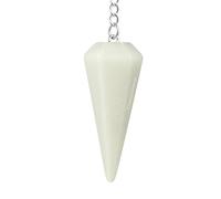 Amazing Gemstone White Agate Crystal Pendulum for Divination - Certified Dowsing Crystalsfor Chakra BalancingMeditation