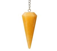 Amazing Gemstone Yellow Aventurine Crystal Pendulum for Divination - Certified Dowsing Crystalsfor Chakra BalancingMeditation