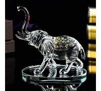 Amazing Gift Clear Crystal Elephant Ornament Statue Cut Glass African New LOVELY DISPLAY STATUE DECOR HANDICRAFT ORNAMENT WEDDING ANNIVERSARY FOR PRESENT