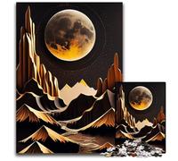 Amazing Golden Landcape Jigsaw Puzzles for Adults 1000 Puzzles for Adults Perfect for Birthday Christmas 1000 PCS(38x26cm)