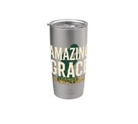 Amazing Grace Changed Everything Christian Faith Design Stainless Steel Insulated Tumbler