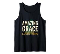 Amazing Grace Changed Everything Christian Faith Design Tank Top