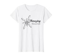 Amazing Grace Christian Floral Faith Value Graphic T-Shirt