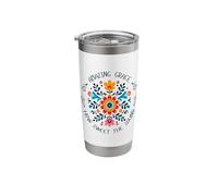 Amazing Grace Christian Hymn Boho Stainless Steel Insulated Tumbler