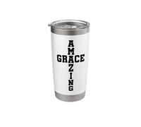 Amazing Grace Cross Stainless Steel Insulated Tumbler