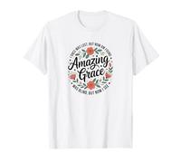 Amazing Grace Hymn Floral Christian T-Shirt