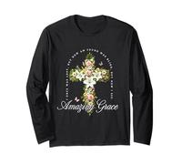 Amazing Grace I Once was Lost But Now I'm Found Christian Long Sleeve T-Shirt