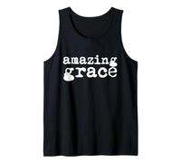 Amazing Grace Inspirational Quote Christian Graphic Tank Top