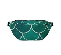 Amazing Green Fish Scales Sling Bag Crossbody Sling Backpack Bum Bags Shoulder Bag Travel Hiking Daypack for Women Men