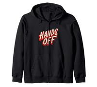 Amazing Hands Off Speech Emblem Zip Hoodie