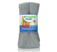 Amazing Health Soft Velboa Wheat Bag, hot and Cold Pack (Unscented, Grey Velboa)