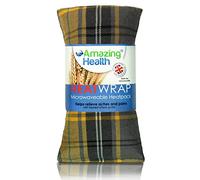 Amazing Health Unscented Wheat Bags Microwavable - Hot and Cold Pack for Men and Women - Microwave Heat Pad with Natural Wheat - Heat Pack Cotton Tartan Microwave Wheat Bag for (Yellow Tartan)