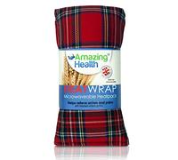 Amazing Health Wheat Bags Microwavable - Hot and Cold Pack for Men and Women - Microwave Heat Pad with Natural Wheat - Heat Pack Cotton Tartan Microwave Wheat Bag 42cm Long for Aches and Discomfort