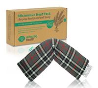 Amazing Health Wheat Bags Microwavable - Hot and Cold Pack for Men and Women - Microwave Heat Pad with Natural Wheat - Heat Pack Cotton Tartan Microwave Wheat Bag 42cm Long for Aches and Discomfort