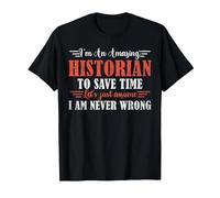 Amazing Historian T-Shirt, Men, Black, 4X-Large