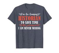 Amazing Historian T-Shirt, Men, Heather Blue, Large