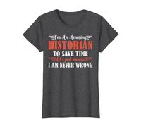 Amazing Historian T-Shirt, Women, Dark Heather Grey, 3X-Large