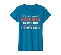 Amazing Historian T-Shirt, Women, Sapphire Blue, Medium