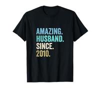 Amazing Husband Since 2010 15th wedding anniversary 15 years T-Shirt