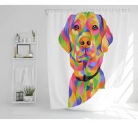 Amazing Illustration Pop Art Designer Shower Curtain Benjamin Tate Design Natural One Size