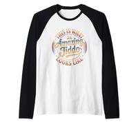 Amazing Jiddo T-Shirt - Retro Vintage Arabic Father's Day Raglan Baseball Tee