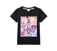 Amazing Kids Digital Girls Tee 100% Cotton T-Shirts Girl Boy Top for 3-13 Years (Black,11-12 Years,11 Years,12 Years)