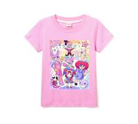 Amazing Kids Digital Girls Tee 100% Cotton T-Shirts Girl Boy Top for 3-13 Years (Pink,3-4 Years,3 Years,4 Years)