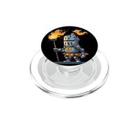 Amazing Knight Look with Fire and Flames Costume PopSockets PopGrip for MagSafe