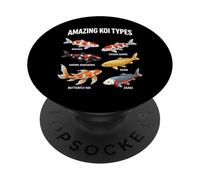 Amazing Koi Types Educational Fish Species Chart PopSockets Adhesive PopGrip
