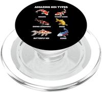 Amazing Koi Types Educational Fish Species Chart PopSockets PopGrip for MagSafe