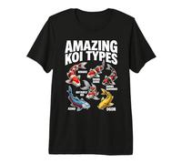 Amazing Koi Types Educational Fish Species Chart Premium T-Shirt