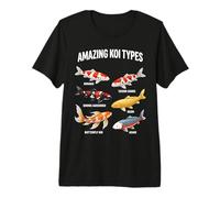 Amazing Koi Types Educational Fish Species Chart Premium T-Shirt